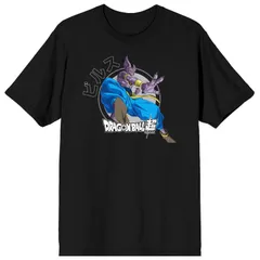 アニメキャラクター メンズ トップス Tシャツ グラフィック Licensed Character Mens Dragon Ball Super Beerushort Sleeve Graphic TShirt Black ブラック