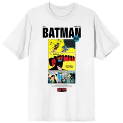 アニメキャラクター メンズ トップス Tシャツ グラフィック Licensed Character Mens Batman 90th Anniversary Short Sleeve Graphic TShirt White ホワイト