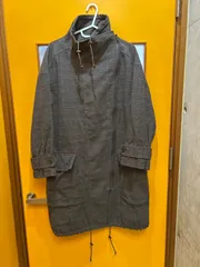 Y【Y2-51】◇ JOURNAL STANDARD サイズF ロングコート　茶色　チェック柄　レディース