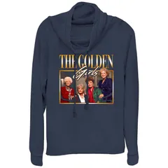 アニメキャラクター レディース トップス Tシャツ プラスサイズ グラフィック Licensed Character Plusize The Golden Girls Classic Portrait Cowlneck Graphic Lightweight