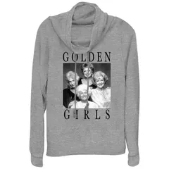 アニメキャラクター レディース トップス Tシャツ プラスサイズ グラフィック Licensed Character Plusize The Golden Girls Black And White Portrait Cowlneck Graphic Ligh