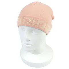 未使用品△FENDI フェンディ FXL513 ウール100％ ズッカ柄 ニット帽