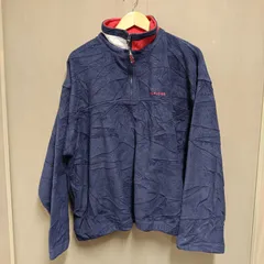 ★90’ ヴィンテージ OLD TOMMY★ トミーヒルフィガー TOMMY HILFIGER ハーフジップフリースプルオーバー 【XL】