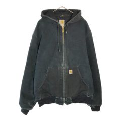 アメリカ製星タグCarharttカーハートアクティブジャケットブラック carhartt J140 アクティブジャケット | 黒色 XL-R - 札幌 ビンテージ