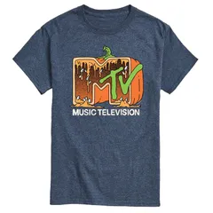 アニメキャラクター メンズ トップス Tシャツ グラフィック Licensed Character Mens MTV Pumpkin Graphic Tee Heather Blue ヘザー