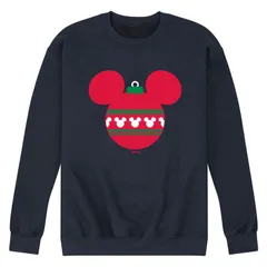 アニメキャラクター メンズ トップス Tシャツ スウェット フリース Licensed Character Mens Disney Mickey Mousears Ornament Fleece Sweatshirt Navy ネイビー