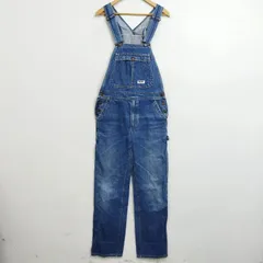 BLUE WAY ブルーウェイ デニム オーバーオール サロペット 古着 VINTAGE インディゴ 34 C358のサムネイル