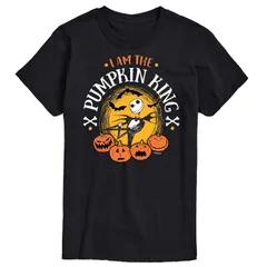 ディズニー メンズ トップス Tシャツ トール グラフィック Disneys The Nightmare Before Christmas Jack Skellington Big Tall I Am The Pumpkingraphic Tee Black