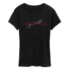 アニメキャラクター レディース トップス Tシャツ レース グラフィック Licensed Character Womens A Quiet Place Graphic Tee Black ブラック