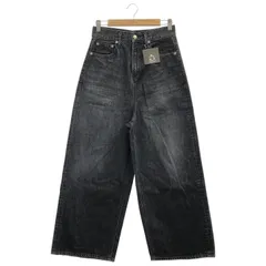 L'Appartement (アパルトモン) WIDE LEG DENIM PANTS ブラック