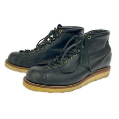 黒タグ CHIPPEWA ブリッジマン モンキー グレインレザー レイルマン