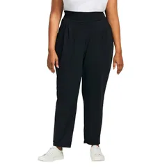 アベニュー レディース ボトムス カジュアルパンツ プラスサイズ ニット Avenue Womens Plusize Lucille Tapered Knit Pant Black ブラック