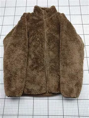 ◇ ⊇ ユニクロ UNIQLO ファー フリースジャケット ブラウン系 Lサイズ メンズ E  【1602190002247】