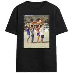 アニメキャラクター レディース トップス Tシャツ グラフィック Licensed Character Juniors Beverly Hills 90210 Beach Scene Graphic TShirt Black ブラック