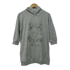 ESCADA SPORT(エスカーダスポート) パーカー サイズS レディース美品  - グレー 七分袖/フェイクパール/鳥