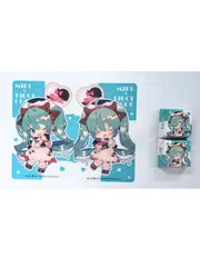 匿名配送　メルカリ便　2枚　新品　初音ミク　チロルミク　ボカロ　ボーカロイド　チョコ　チョコレート　ボックス　BOX　みっくみくみるくソーダ　チロルチョコ　ミク　オリジナルクリアカード　カード　クリアカード　夢ノ内