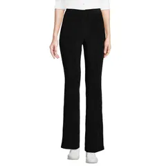 ランズエンド レディース ボトムス カジュアルパンツ コーデュロイ ブーツカット ブーツ ニット Womens Lands End Sport Knit HighRise Corduroy Bootcut Pants Black ブラック
