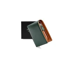 【新品】 [Bluesay] 財布 メンズ 2つ折り 栃木レザー 本革 大容量 二つ折り財布 YKKファスナー 小銭入れ 日本の熟練職人の技 ふたつおり 財布 コンパクト 折りたたみさいふ 男性 紳士用 ビジネス スタイリッシュ ギフトBOX入り プレゼン 1