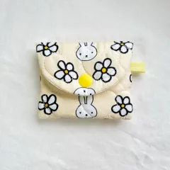 ハンドメイド ミッフィー キルティング スナップボタン コイン カードウォレット