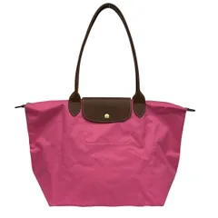 LONGCHAMP(ロンシャン) ショルダーバッグ ル・プリアージュオリジナル ピンク×ブラウン 折りたたみ レザー
