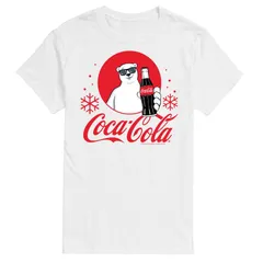 アニメキャラクター メンズ トップス Tシャツ トール グラフィック Licensed Character Big Tall CocaCola Polar Bear Graphic Tee White ホワイト