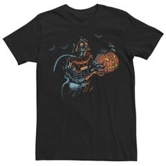 애니메이션 캐릭터 맨즈 탑스 T셔츠 그래픽 Licensed Character Menstar Wars A New Hope Halloween Darth Vader Spooky Graphic Tee Black 블랙