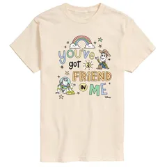 ディズニー ピクサー メンズ トップス Tシャツ グラフィック Disney Pixars Toy Story 4 Mens Youve Got A Friend Graphic Tee Cream クリーム