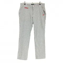 【美品】ロサーセン パンツ ネイビー×白 ストライプ ストレッチ メンズ 85 ゴルフウェア Rosasen