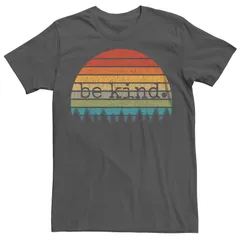 アニメキャラクター メンズ トップス Tシャツ ヴィンテージ グラフィック Licensed Character Mens Uplifting Sun Vintage Be Kind Graphic