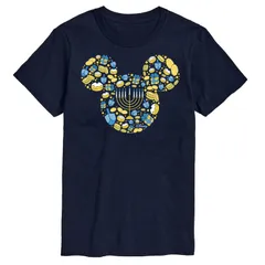 ディズニー メンズ トップス Tシャツ グラフィック Disneys Mickey Mouse Hanukkah Graphic Tee Navy ネイビー