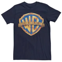 アニメキャラクター メンズ トップス Tシャツ ロゴ グラフィック Licensed Character Mens Warner Brostudios Classic Logo Graphic Tee Navy ネイビー