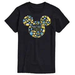 ディズニー メンズ トップス Tシャツ グラフィック Disneys Mickey Mouse Hanukkah Graphic Tee Black ブラック