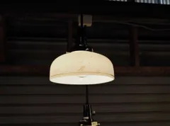 昭和レトロ乳白色ガラス電笠セット　古録展  送料無料　中古 品番D6523