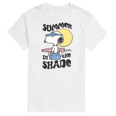 アニメキャラクター メンズ トップス Tシャツ トール グラフィック Licensed Character Big Tall Peanutsnoopy Summer In The Shade Graphic Tee White ホワイト