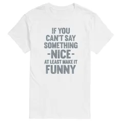 アニメキャラクター メンズ トップス Tシャツ グラフィック Licensed Character Mens If You Cant Say Something Nice Graphic Tee White ホワイト