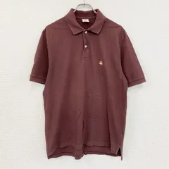 古着 used　Brooks Brothers 346　ブルックスブラザーズ　半袖ポロシャツ　ボルドー　Mサイズ
