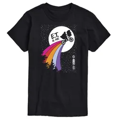 アニメキャラクター メンズ トップス Tシャツ トール Licensed Character Big Tall ET And Me Tee Black ブラック