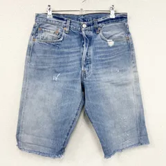 古着 used　Levi’ｓ　リーバイス　501　デニムハーフパンツ/ジーンズ　ボタンフライ　カットオフ　インディゴ　W32サイズ