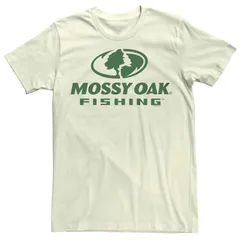 アニメキャラクター メンズ トップス Tシャツ ロゴ Licensed Character Mens Mossy Oak Fishing Logo Tee Natural