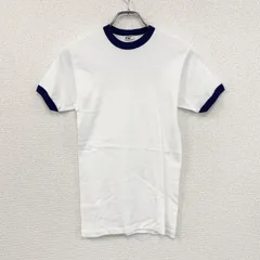 古着 used　80s　KM　ユーロミリタリー　半袖Tシャツ　リンガーT　ヴィンテージ　白　ホワイト