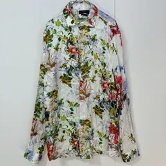 ZARA ザラ 総柄 花柄 レーヨン 長袖シャツ サイズS 吉井和哉 イエモン　　　　T-114