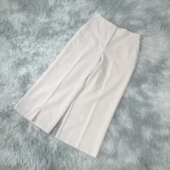 【良品】ZARA スラックスワイドパンツ (USA L) カワイイ 上品