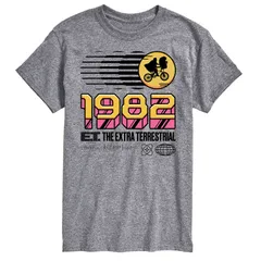 アニメキャラクター メンズ トップス Tシャツ ロゴ Licensed Character Mens ET 1982 Logo Tee Gray グレー