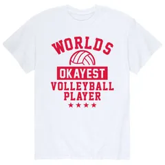 アニメキャラクター メンズ トップス Tシャツ Licensed Character Mens Worlds Okayest Volleyball Tee White ホワイト