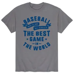 アニメキャラクター メンズ トップス Tシャツ Licensed Character Mens Baseball The Best Game In The World Tee Gray グレーのサムネイル