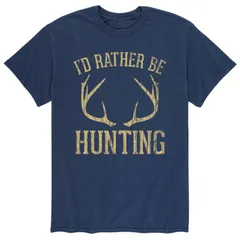 アニメキャラクター メンズ トップス Tシャツ Licensed Character Mens Id Rather Be Hunting Tee Blue ブルー