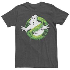 アニメキャラクター メンズ トップス Tシャツ ロゴ Licensed Character Mens Ghostbusters Classic Slimer Ghost Logo Tee Charcoal Heather チャコール