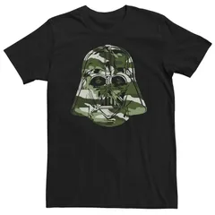 スター ウォーズ メンズ トップス Tシャツ Menstar Wars Camo Vader Big Face Tee Black ブラック