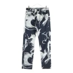 ALEXANDER WANG (アレキサンダーワン) 総柄デニムパンツ ブラック/ホワイト CA00985