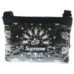 SUPREME (シュプリーム) 21SS Bandana Tarp Side Bag バンダナ タープ サイド ショルダーバッグ ブラックのサムネイル